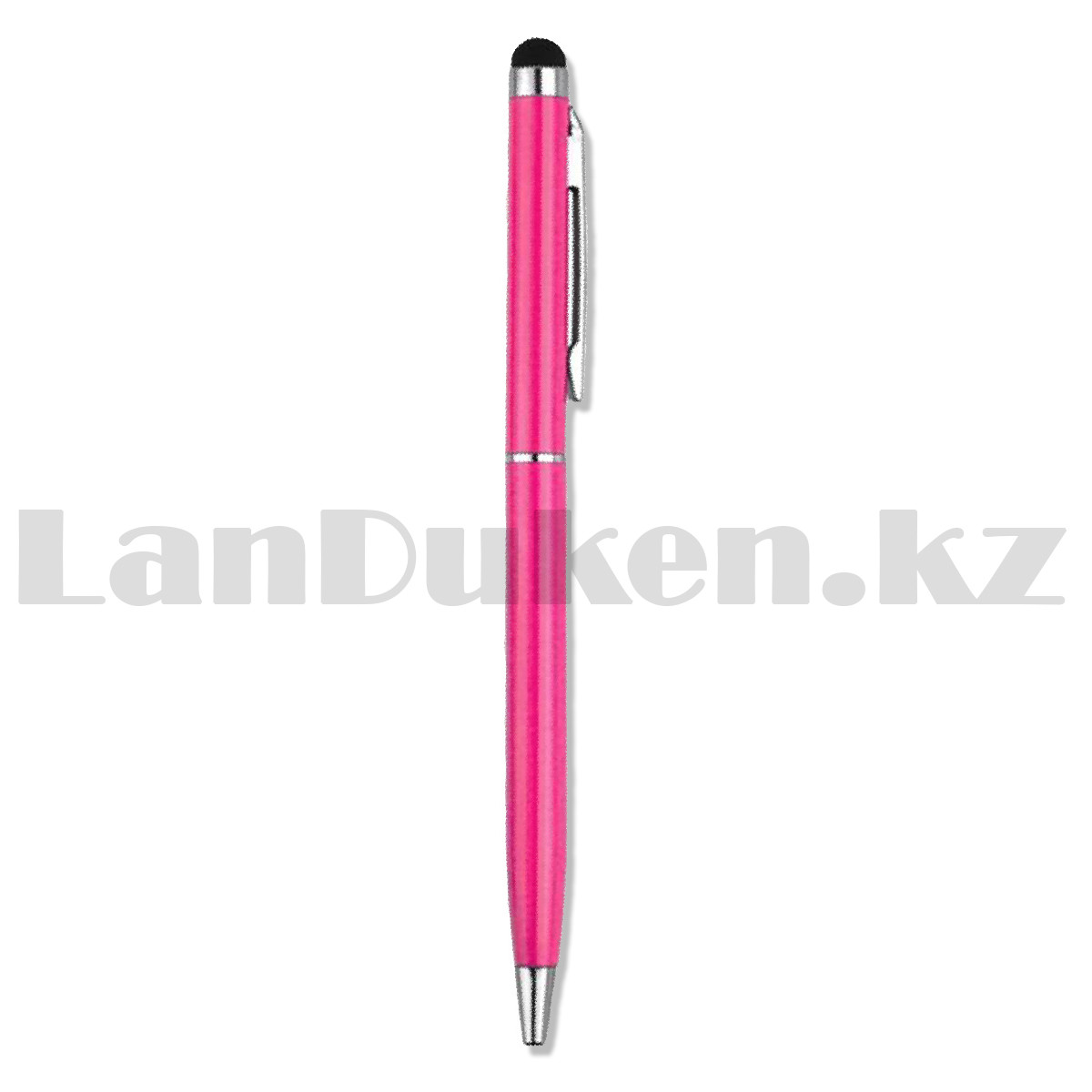 Шариковая ручка стилус 2 в 1 глянцевая розовая - фото 4 - id-p106507873