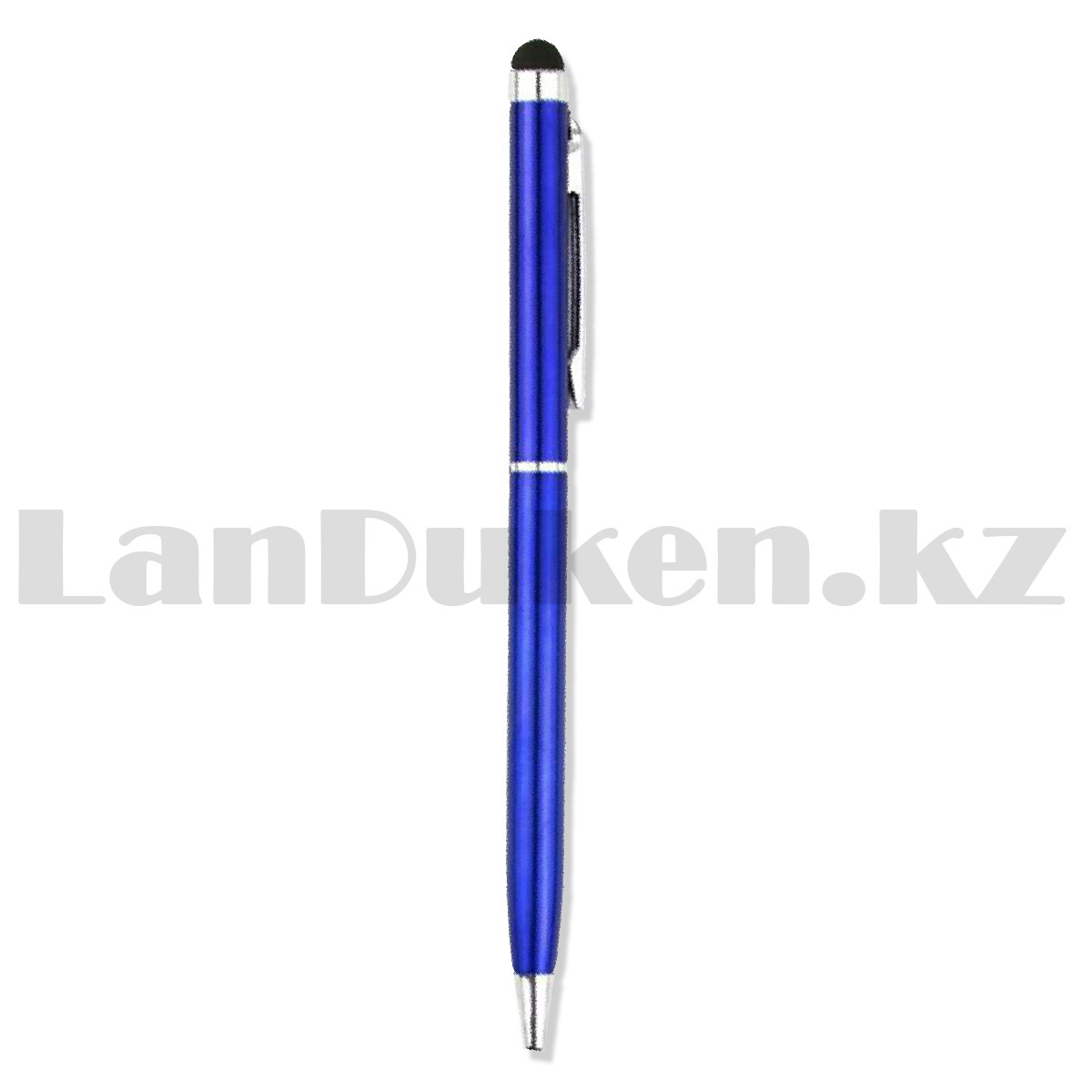 Шариковая ручка стилус 2 в 1 глянцевая синяя - фото 4 - id-p106509142
