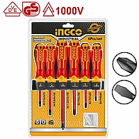Набор диэлектрических отверток 6шт INGCO HKISD0608