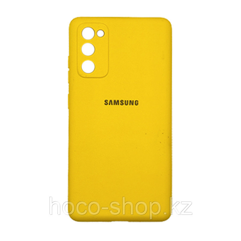 Чехол на Samsung S20FE Original Silicone Case Жёлтый - фото 1 - id-p106511681