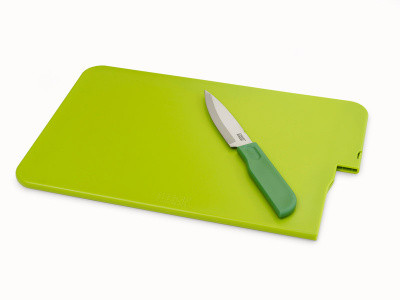 Набор разделочная доска + Нож, Joseph Joseph Slice&Store , зеленый (CBKG0100SW) - фото 1 - id-p106513004