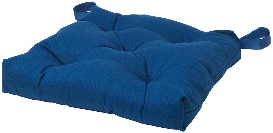 Подушка на стул МАЛИНДА синий ИКЕА, IKEA, фото 2
