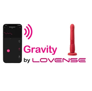 Фрикционный и вибрирующий фаллоимитатор Gravity от LOVENSE (управление через приложение)