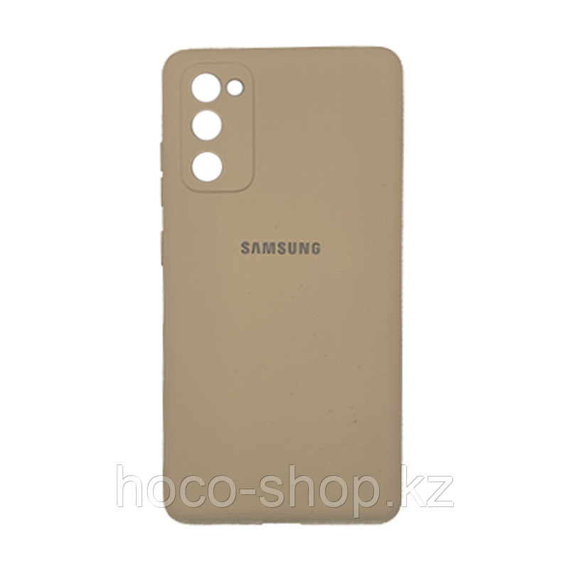 Чехол на Samsung S20FE Original Silicone Case Бежевый