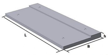 Плита-перекрытия, бетон: М500, маркировка: ПБ 24.12-8
