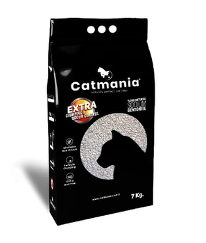 Catmania Extra комкующийся наполнитель из серого бентонита без запаха(натуральный),7кг