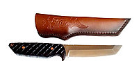 Нож туристический танто VG10 (кожанные ножны)