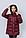 Женская зимняя куртка «UM&H 1029667525» бордовый, фото 3
