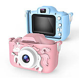 Детский фотоаппарат видеокамера единорог с флешкой 32 GB, фото 3