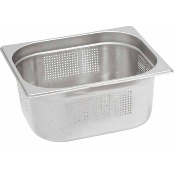Гастроемкость Maco E12100P 1/2, высота 100, перфорированная, нержавеющая сталь