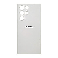 Чехол на Samsung S22 Ultra Original Silicone Case Белый