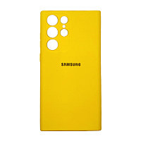 Samsung S22 Ultra Original Silicone Case корпусы сары түсті