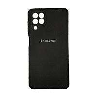 Чехол на Samsung A22 Original Silicone Case Чёрный