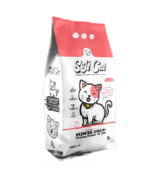 Soft Cat комкующийся наполнитель из белого бентонита без запаха (натуральный),5л