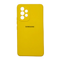 Samsung A53 Original Silicone Case қаптамасы сары түсті