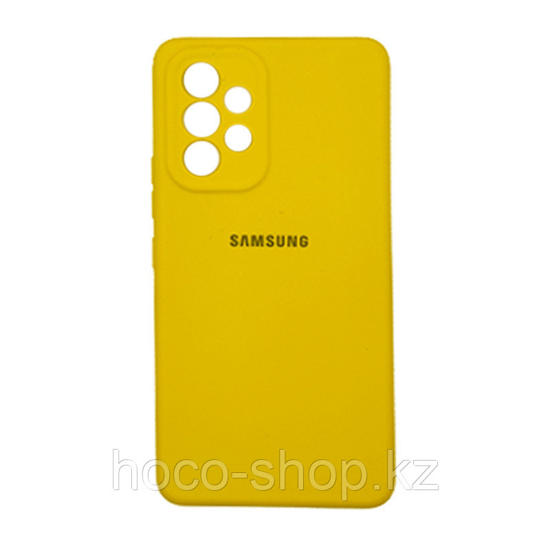 Чехол на Samsung A53 Original Silicone Case Жёлтый