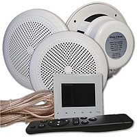 Комплект аудио для бассейнов и хамам, SW standart-3 (упр., врезные динамики, кабель) Белый, 3