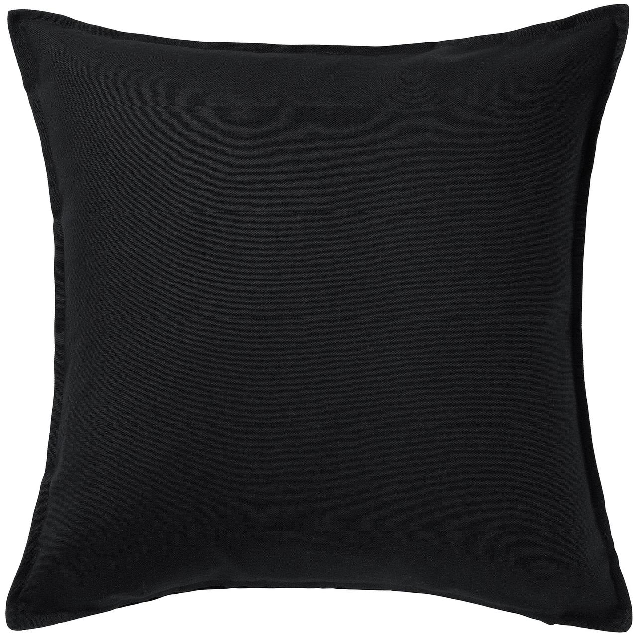 Чехол на подушку ГУРЛИ черный 50x50 см ИКЕА, IKEA