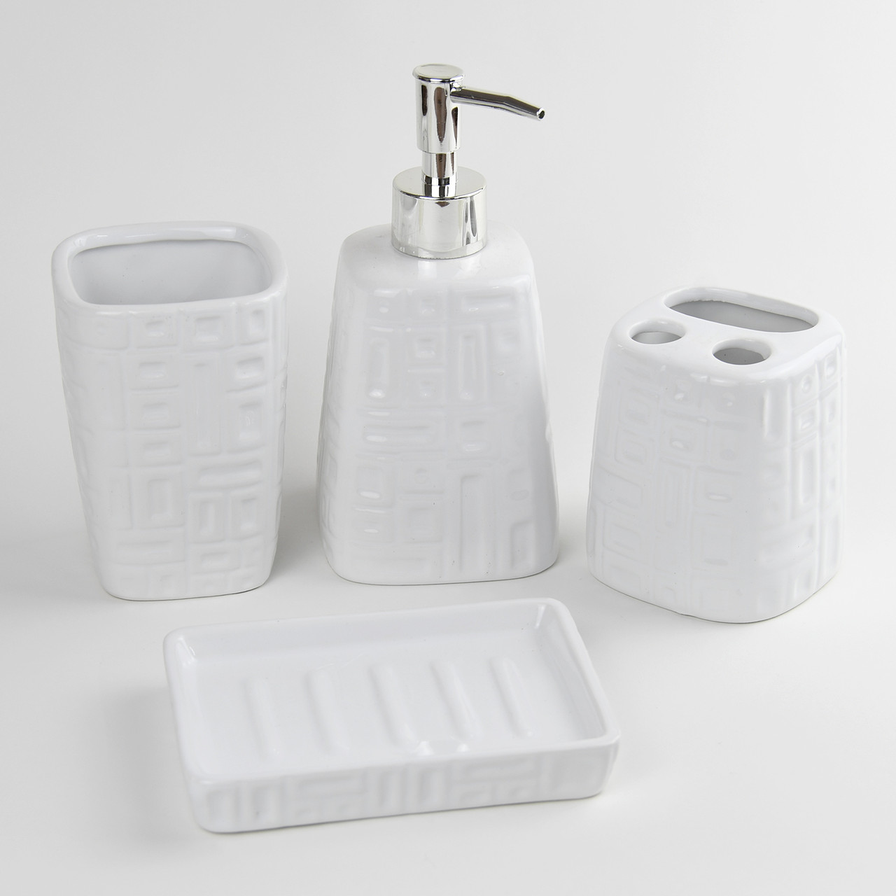Керамический набор аксессуаров для ванной комнаты DW29102W