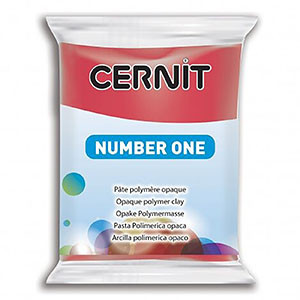 Полимерная глина CERNIT Number One, 56гр, красный рождественский - фото 1 - id-p104473680