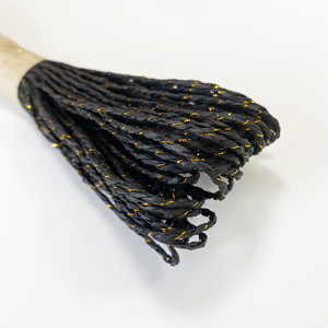 Бумажный шнур - черный с блестками - фото 1 - id-p104473508