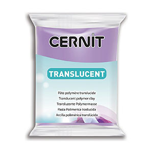 Полимерная глина CERNIT translucent, 56гр, цвет прозрачный фиолетовый - фото 1 - id-p104473717