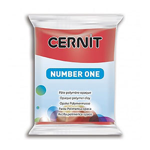 Полимерная глина CERNIT Number One, 56гр, цвет красный - фото 1 - id-p104473692