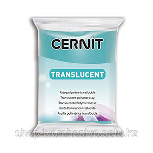 Полимерная глина CERNIT translucent, 56гр, цвет прозрачный бирюзово-голубой - фото 1 - id-p104473715