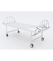 Кровать медицинская функциональная 2-х секционная без боковых ограждений (на колесах) ЮМ КФМ-02