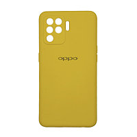 Чехол на Oppo Reno 5Lite Original Silicone Case Жёлтый
