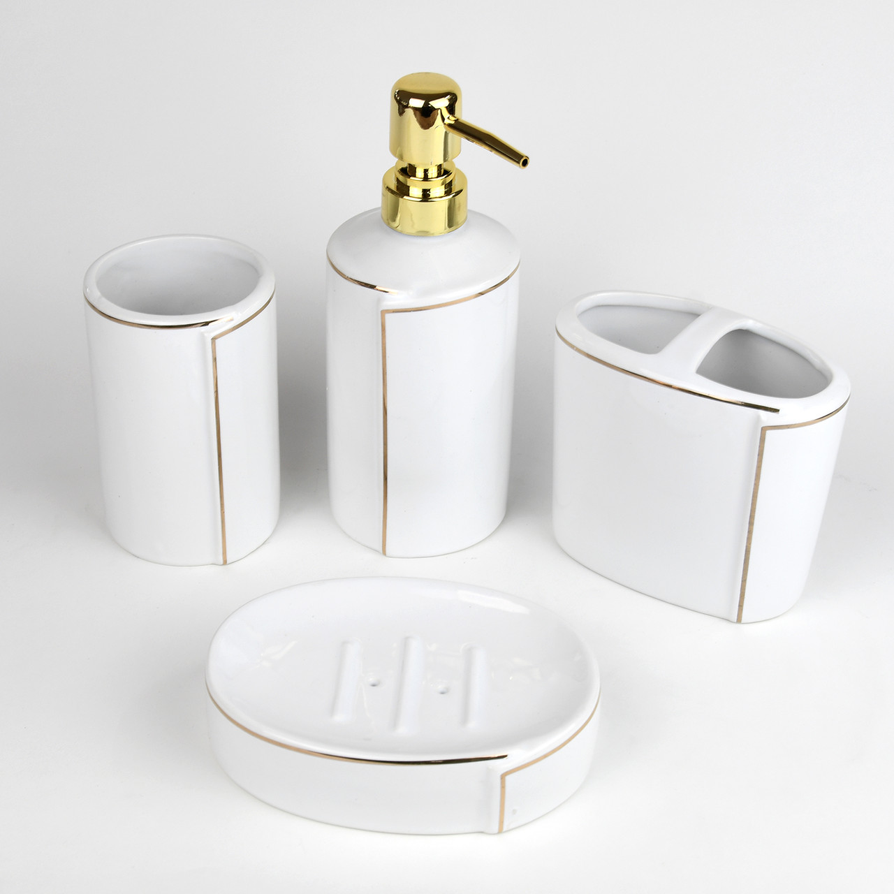 Керамический набор аксессуаров для ванной комнаты DW17181W