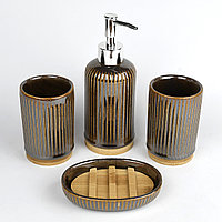 Керамический набор аксессуаров для ванной комнаты G7070BR Коричневый