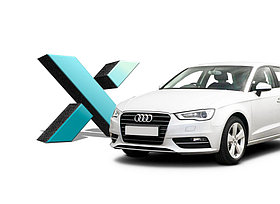 Стекло фары AUDI A3 в кузове 8V