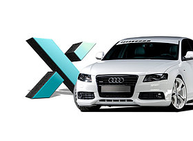 Стекло фары AUDI A4 4 поколения B8 дорест. 2007-2011 г.в.