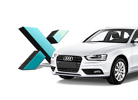 Стекло фары AUDI A4 4 поколения B8 рестайлинг