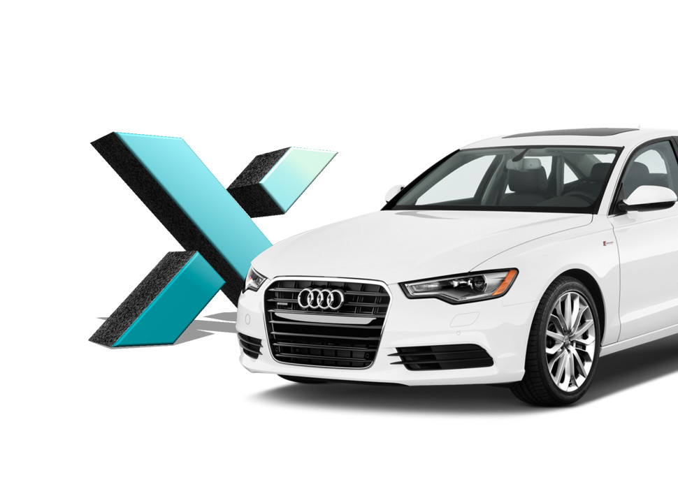 Стекло фары AUDI A6 4 поколения C7 дорестайлинг 2011-2014 г.в.