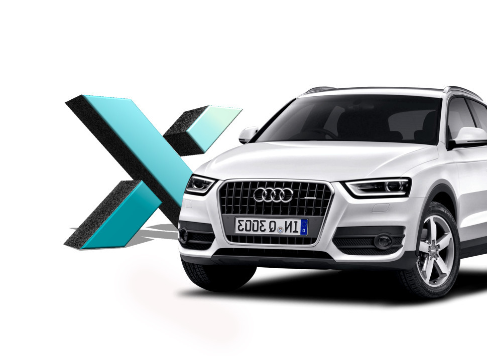 Стекло фары AUDI Q3 1 поколения в кузове 8U