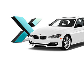 Стекло фары BMW 3 серии в кузове F30/F31/F35 рестайлинг c LED фарами