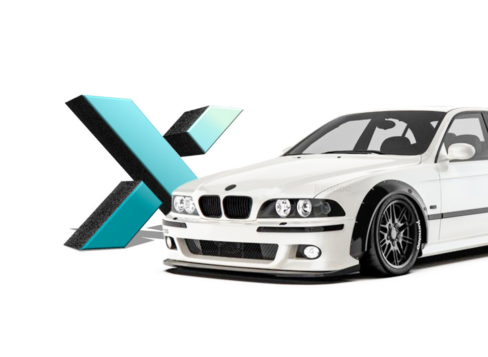 Стекло фары BMW 5 серии E39 дорестайлинг, фото 1