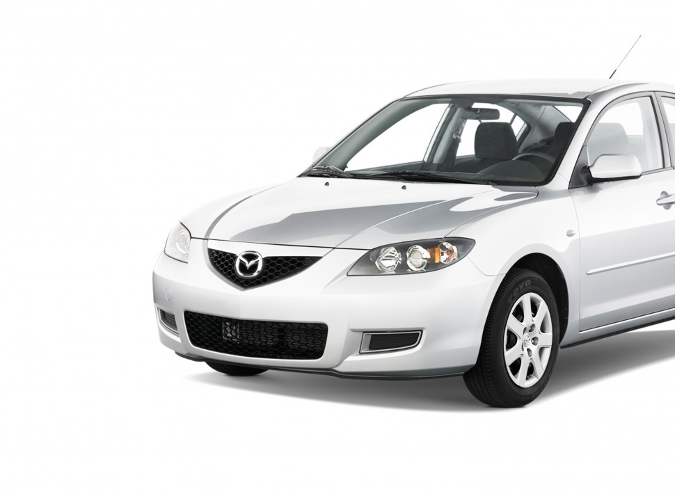 Стекло фары MAZDA 3, 1 поколения, рестайлинг (BK) седан 2003-2009 г.в.