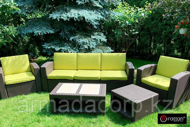 Комплект чехлов на подушки для мебели Rattan Premium, нео яблоко, фото 3