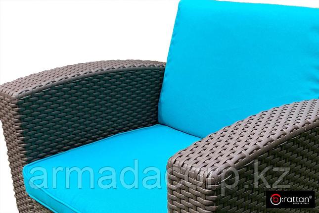 Комплект чехлов на подушки для мебели Rattan Premium, нео изумруд, фото 1