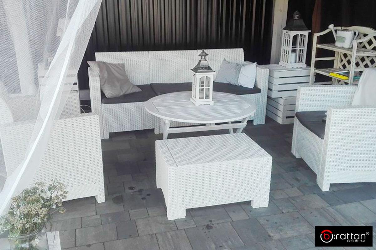 Bica, Италия Комплект мебели NEBRASKA 3 Set (диван, 2 кресла и стол), белый - фото 4 - id-p106527890