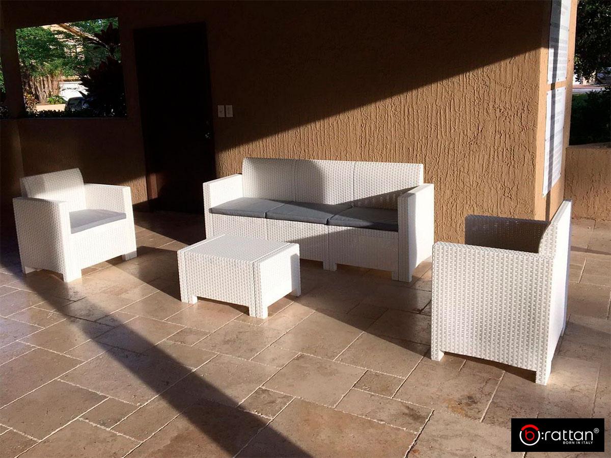 Bica, Италия Комплект мебели NEBRASKA 3 Set (диван, 2 кресла и стол), белый - фото 5 - id-p106527890