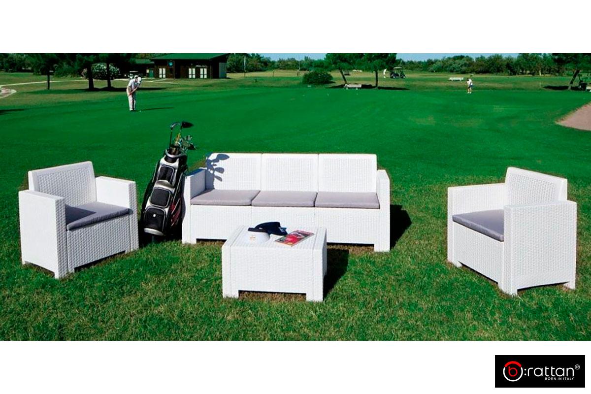 Bica, Италия Комплект мебели NEBRASKA 3 Set (диван, 2 кресла и стол), белый - фото 9 - id-p106527890
