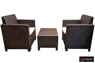 Bica, Италия Комплект мебели NEBRASKA TERRACE Set (стол, 2 кресла), венге, фото 2