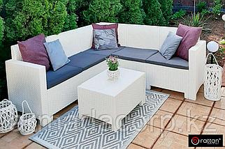 Комплект мебели NEBRASKA CORNER Set (углов. диван, столик), белый, фото 3