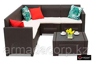 Комплект мебели NEBRASKA CORNER Set (углов. диван, столик), венге, фото 4