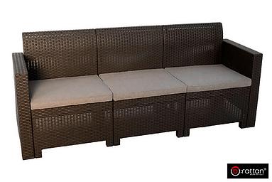 Bica, Италия Комплект мебели NEBRASKA SOFA 3 (3х местный диван), венге