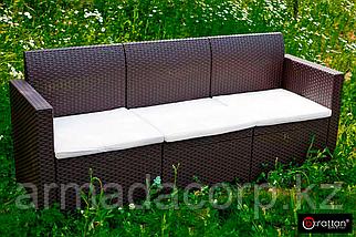 Диван NEBRASKA SOFA 3 (3х местный диван), венге, фото 3